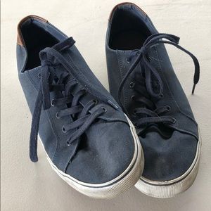 Navy Blue Canvas Shoes